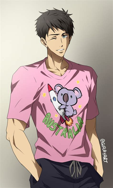 Free Dive To The Future Sousuke Wearing The Shirt Free Rin Free