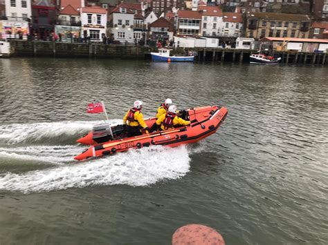 Whitby RNLI's inshore lifeboat rescues two trapped by tide ...