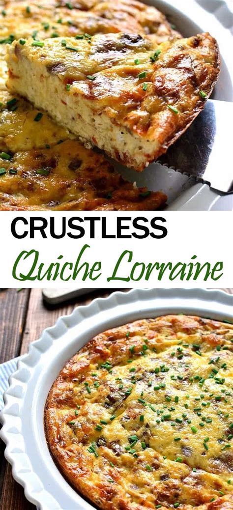 Crustless Quiche Lorraine Delicious Recipes Breakfast Quiche