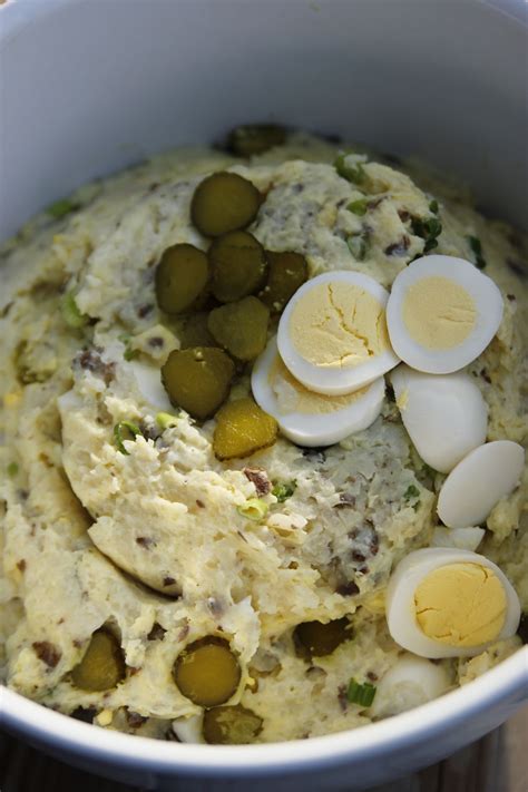 Mash the potatoes over low heat, allowing all the steam to escape, before adding in all the other ingredients. The Pioneer Woman's Potato Salad Recipe Is Basically Just ...