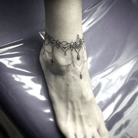 Charming Ankle Bracelet Tattoos That Will Amaze You All For Fashion