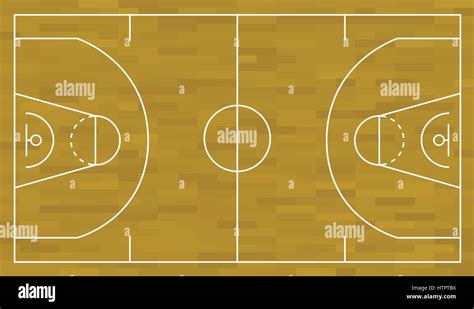 Cancha de baloncesto ilustración Imagen Vector de stock Alamy