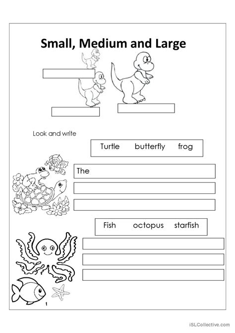 Big Large And Small English Esl Worksheets Pdf And Doc