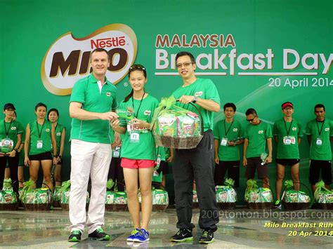 Fully with energy, this delicious yet healthy drink will help to kickstart your day without much trouble at all. Penonton: Milo Breakfast Day Run 2014 - Top 30 Results