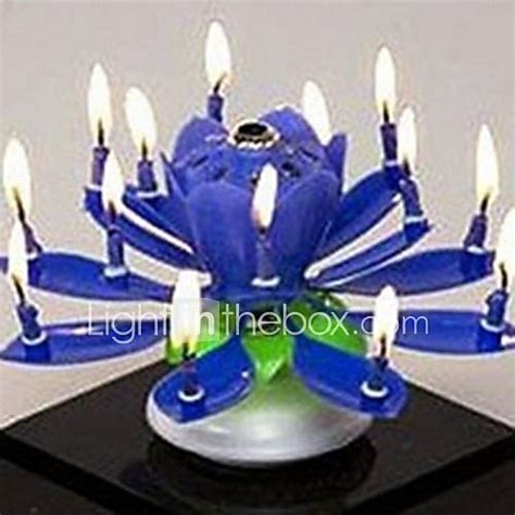 Plastic Spinning Musical Birthday Flower Candle 2157308 2016 319