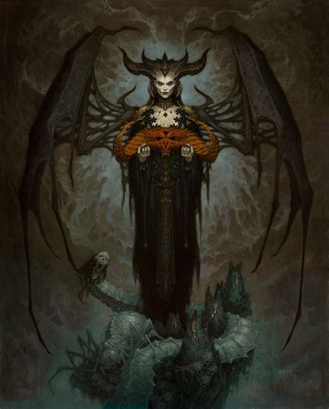 Diablo Iv Lilith Art Dark Fantasy Art Creature Art