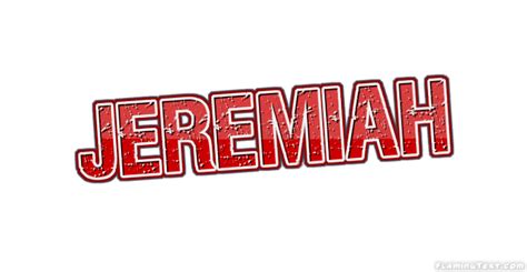 Jeremiah Logo Free Name Design Tool From Flaming Text