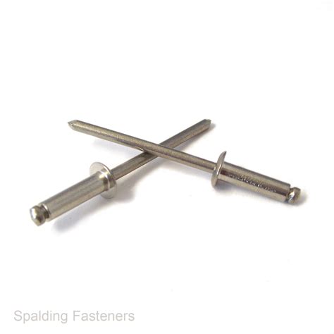 A4 Marine Grade Stainless Steel Dome Head Pop Rivets 40mm And 48mm Ebay