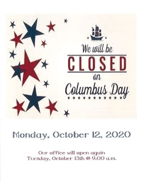 Do Government Offices Closed On Columbus Day Columbusday