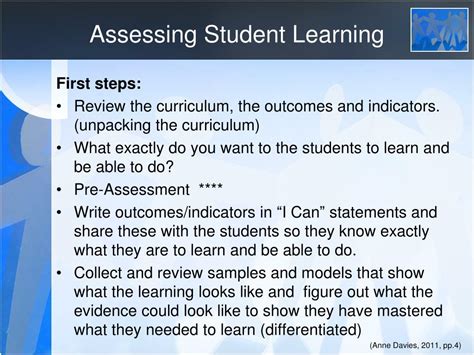 Ppt Assessing Student Learning Powerpoint Presentation Free Download