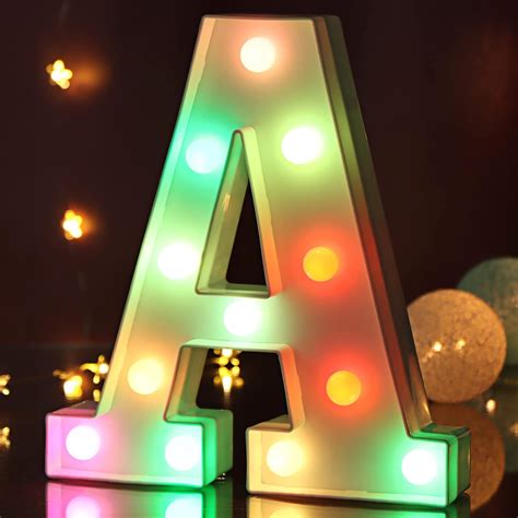 Buy Light Up Letters Led Marquee Letter Lights Color Changing Night