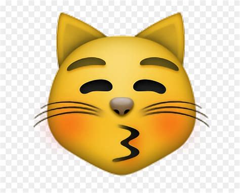 Gato Cat Emoji Emojisticker Sonrojado Clipart Free Kissing Cat Emoji