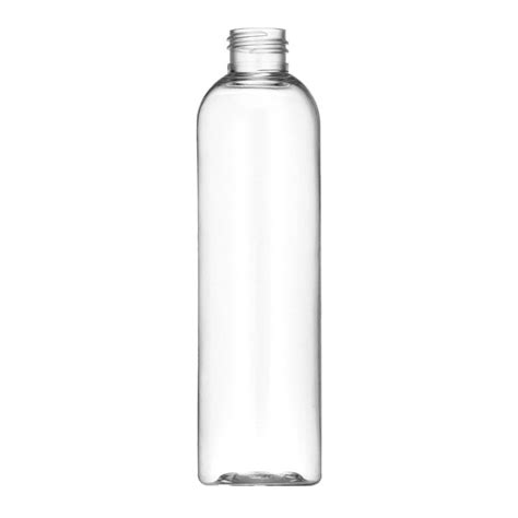8 Oz Cosmo Round Plastic Bottle 24 410 Clear Pet Citadel Packaging