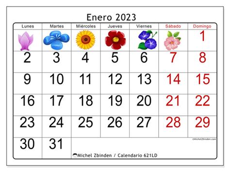 Calendario Enero De 2023 Para Imprimir “47ld” Michel Zbinden Pe