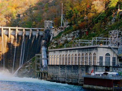 Cheoah Dam In North Carolina Along The Little Tennessee River Also