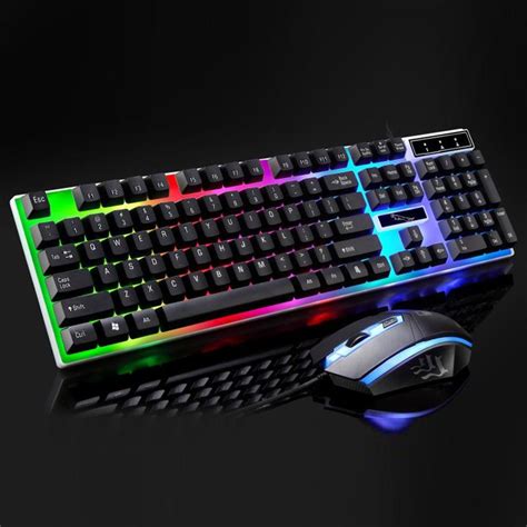 Different manufacturers use different methods for making the keyboard light up, but most do it with one of the function keys. 2019 PARASOLANT Wired USB LED Light Keyboard And Mouse Set ...