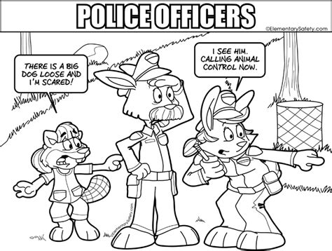 These days, we propose halloween safety coloring pages printable for you, this content is similar with free printable halloween activity sheets. Police Animal Control • Coloring Police Officers