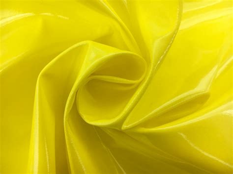 Wetlook Vinyl In Neon Yellow Bandj Fabrics