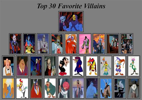 My Top 30 Favorite Villains By Darkwinghomer On Deviantart