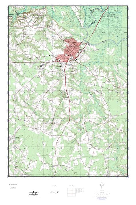 Mytopo Williamston North Carolina Usgs Quad Topo Map