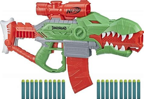 Hasbro Nerf Εκτοξευτής Rex Rampage Motorized Blaster Dinosquad για 8