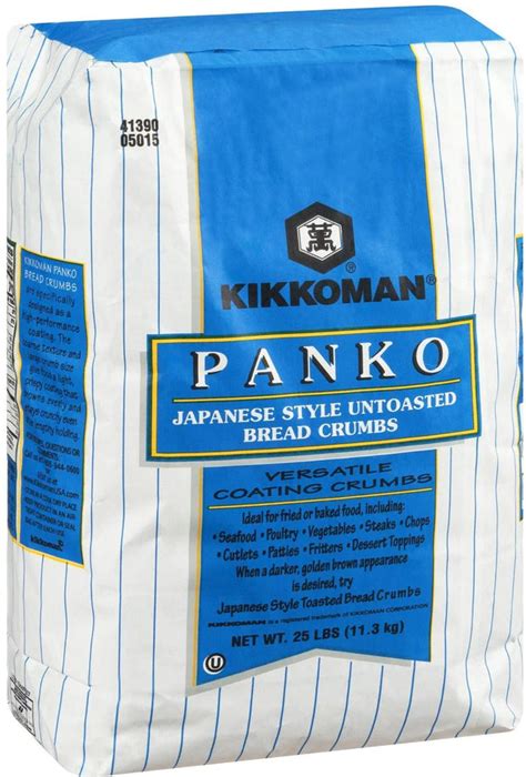 Kikkoman Panko Untoasted Japanese Bread Crumbs 25lbs Mia Food Service