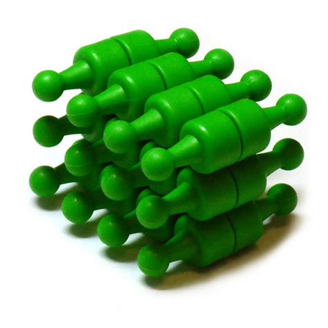 24 Ct Neopin Green Magnetic Push Pins Super Strong Neodymium
