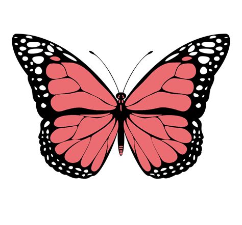 Red Coloured Butterfly Outline Mariposas Para Imprimir Mariposa