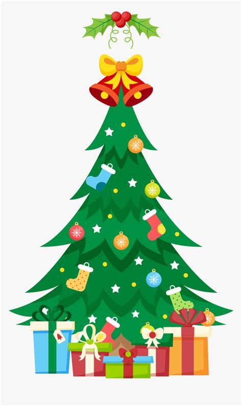 christmas tree with presents clip art library