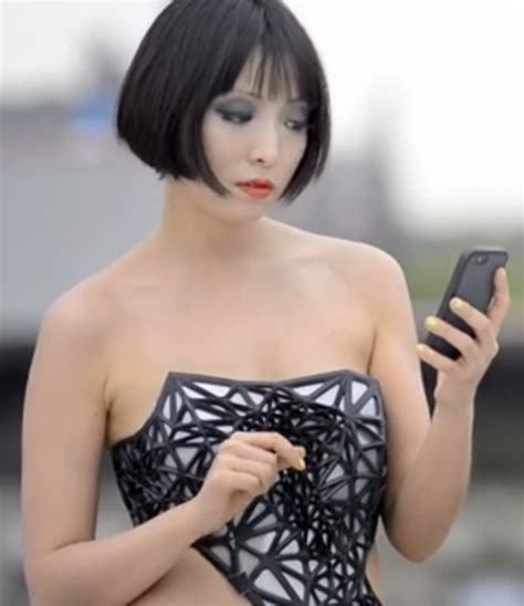 this 3d printed dress exposes more of your skin as you share more personal data online 3d