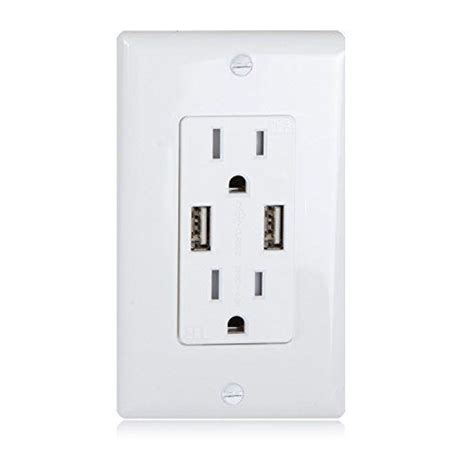 Topgreener Tu2154a 4a High Speed Dual Usb Charger Outlet 15a Tamper