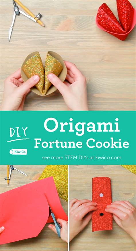 In This Fun Art Project Make An Origami Fortune Cookie Out Of Craft