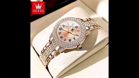 Olevs 9943 Rose Gold Ladies Watch Watch Style Bangla Watch