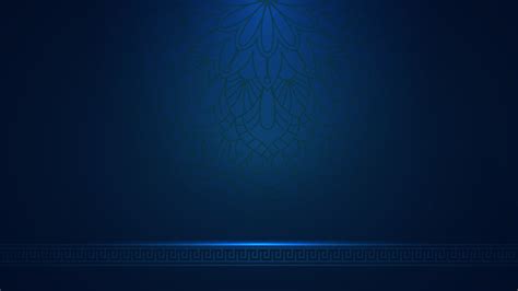 Plantilla De Diseño De Fondo De Arabesco Islámico De Luz Azul 7005555