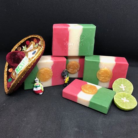 Mexico Flag Handmade Soap Mexican Made In Usa Etsy Paraben Free