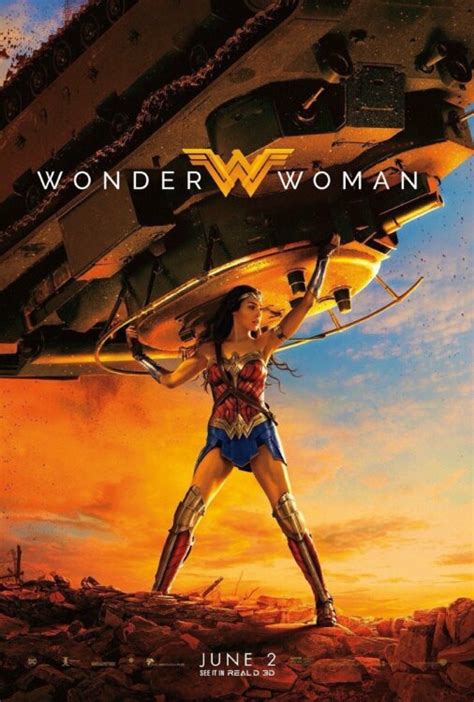 Diana Does The Heavy Lifting In Powerful Wonder Woman Poster Mashable
