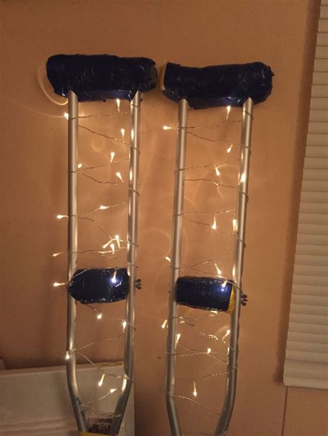 Decorated My Crutches To Make Them Cuter Since Im Going To Need Them