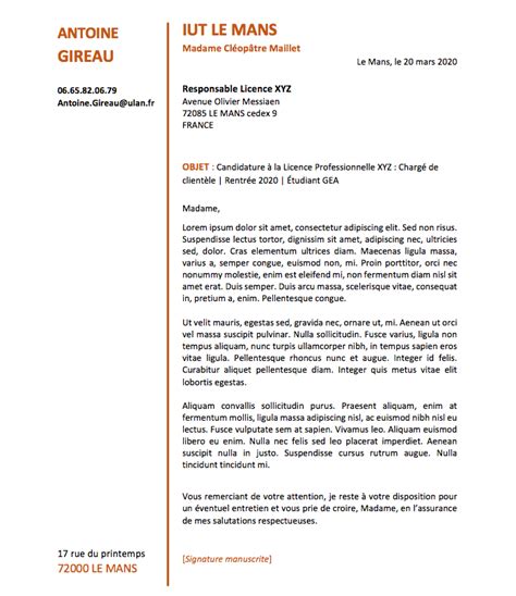 Téléchargez cette lettre de motivation prêt à remplir avec word. Lettre De Motivation Candidature Esprit D'équipe ...