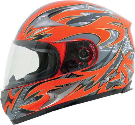 Your motorcycle helmet cover will not only turn heads but will also protect your expensive lid from dust. AFX FX-90 Species Full Face Motorcycle Helmet - Safety Orange