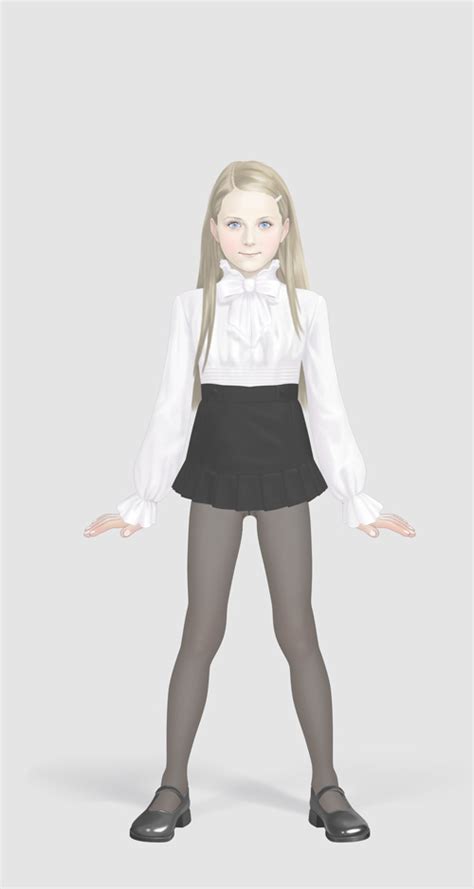 the big imageboard tbib blonde hair michito sorataka pantyhose skirt uniform violette 1648421