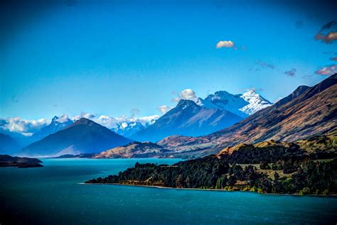 Free Images Beach Sea Water Nature Sky Boat Lake Bay Hdr Mountains New Zealand