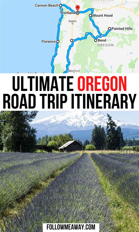 Map Of The Best Oregon Road Trip Stops What To Do And See In Oregon