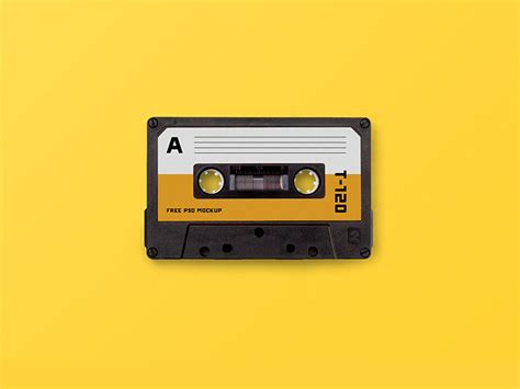 ✓ free for commercial use ✓ high quality images. Cassette Tape PSD Mockup | MockupsQ