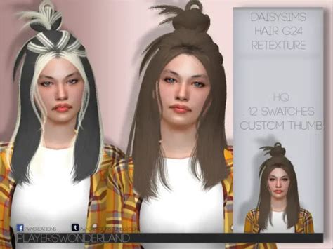 Sims 4 Daisysims Hair Cc