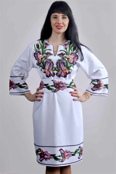 Ukrainian Embroidered Dress And Shirt Vyshyvanka Outfits In