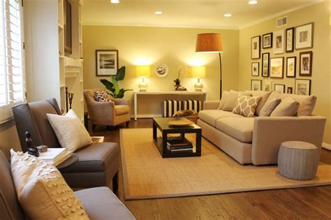 Gallery Wall Neutral Color Scheme Transitional Space