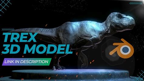 Blender 33 T Rex 3d Model Showcase Jurassic World Vfx And Cgi Raptor Dragonz Youtube