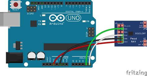 Using The Pmod Nav With Arduino Uno Arduino Project Hub