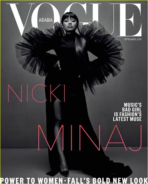 Nicki Minaj Covers Vogue Arabia Her First Cover Of Vogue Photo 4130098 Magazine Nicki