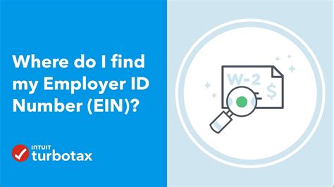 Where Do I Find My Employer Id Number Ein Turbotax Support Video